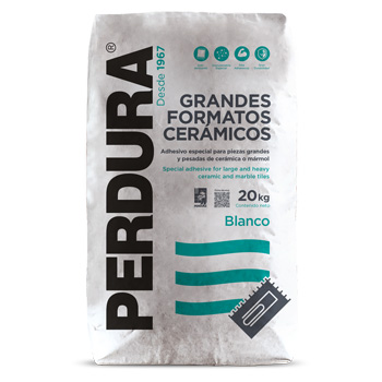 SACO PEGAPISO Y MARMOL GRANDES FORMATOS CERAMICO PERDURA GRIS 20 KGS